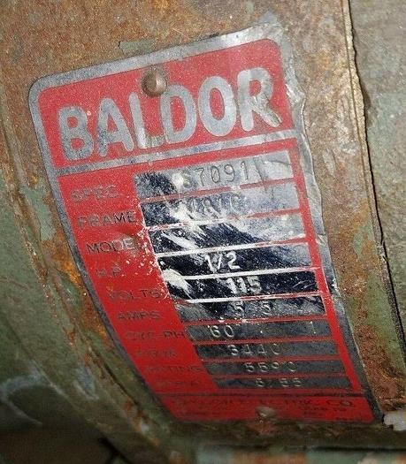 Used McDonough Drill Grinder on Baldor 1/2 Hp Dual End Pedestal 115V/1/60 w/Worklight
