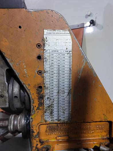 Used Victaulic Vic-Easy Hydraulic Roll Groover Series VE-260