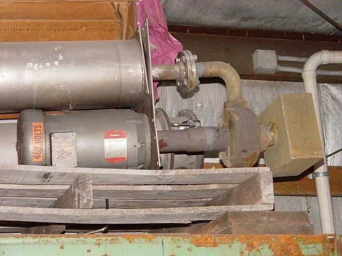 Used Gusher 5 Hp Motor/Pump w/SST Canister Filter, 208-230/460V