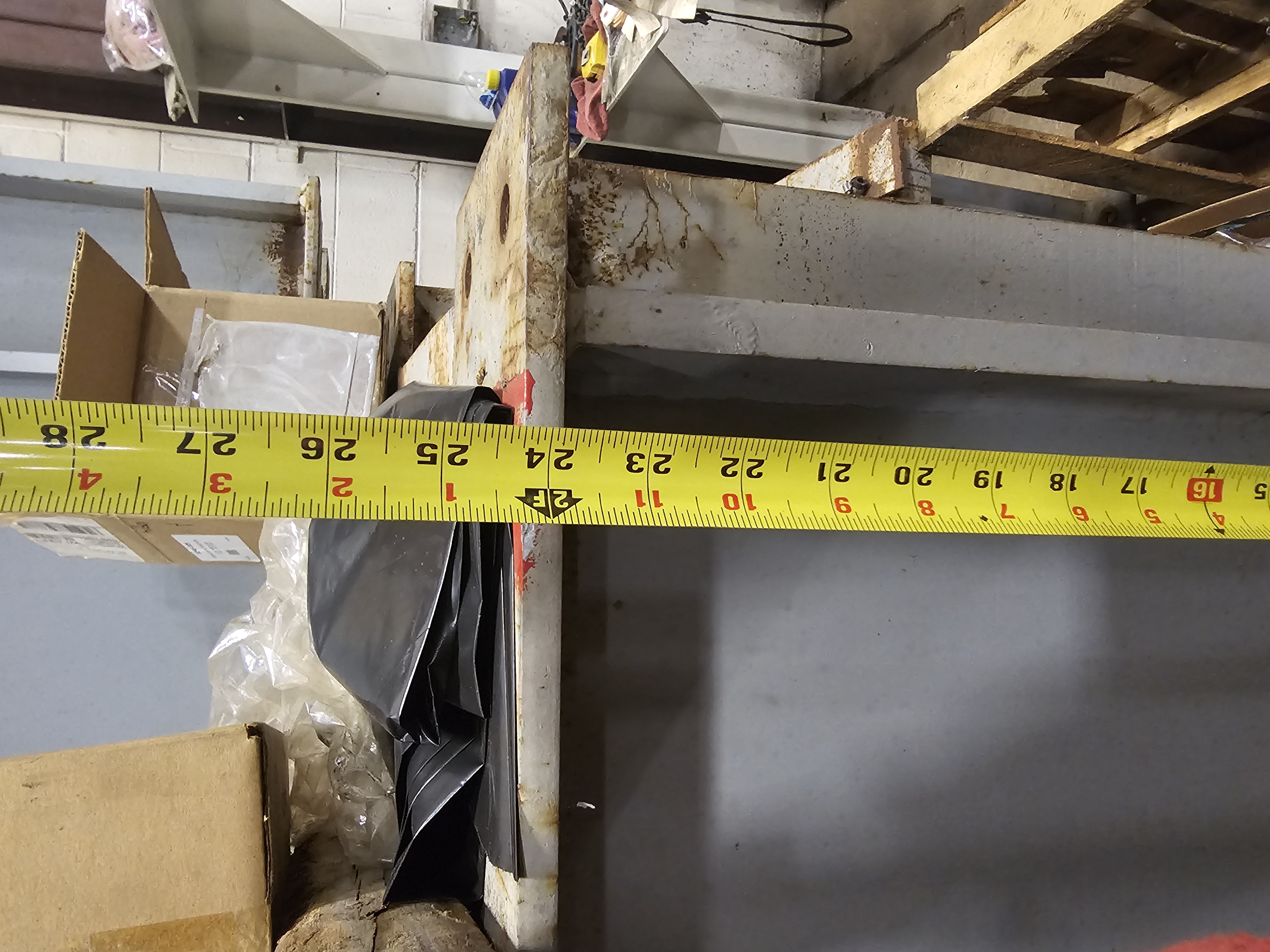 Used 7.5 Ton Uesco Top Running Overhead Crane 45' Span Shaw Box 72L Hoist + I-Beams