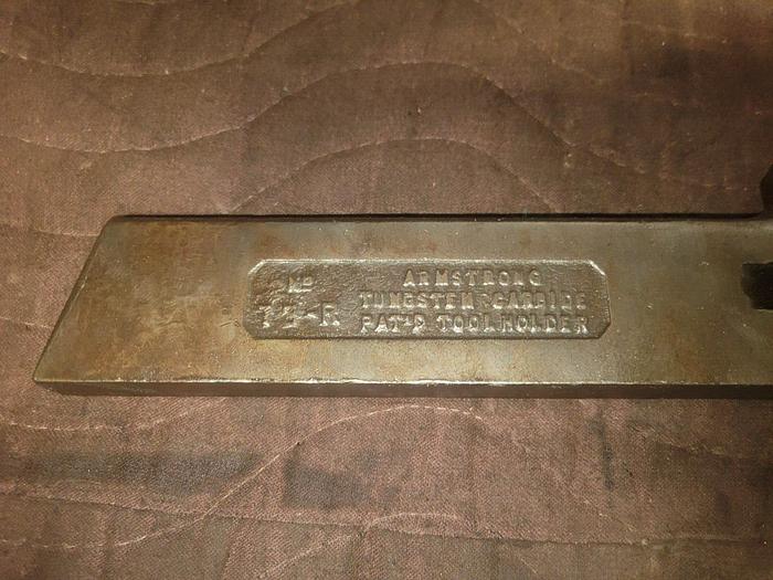 Used Vintage Armstrong T3-R Straight Shank Lathe Tool Holder
