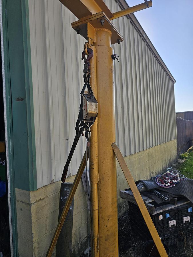 Used 2 Ton Contrx GCT2-8 Adjustable Height Gantry Crane 8' Span & Coffing Hoist 