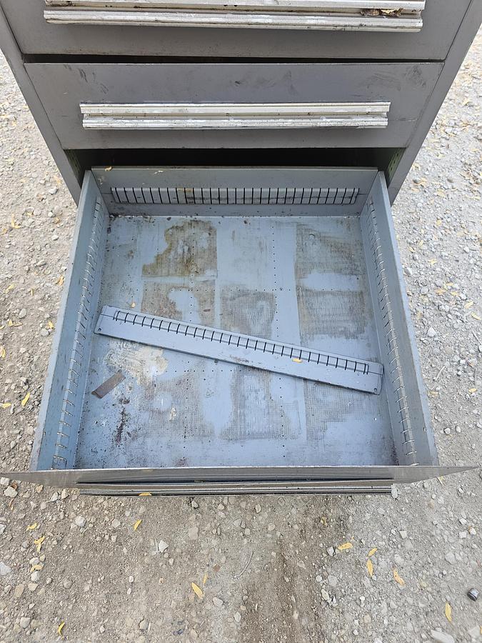 Used Stanley Vidmar 6-Drawer Industrial Modular Tooling Cabinet (30" x 28" x 44")