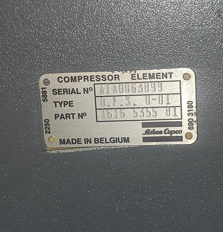 Used 450 Hp Atlas Copco ZR5 Oil Free 2050 CFM Rotary Screw Air Compressor - 72401 Hours