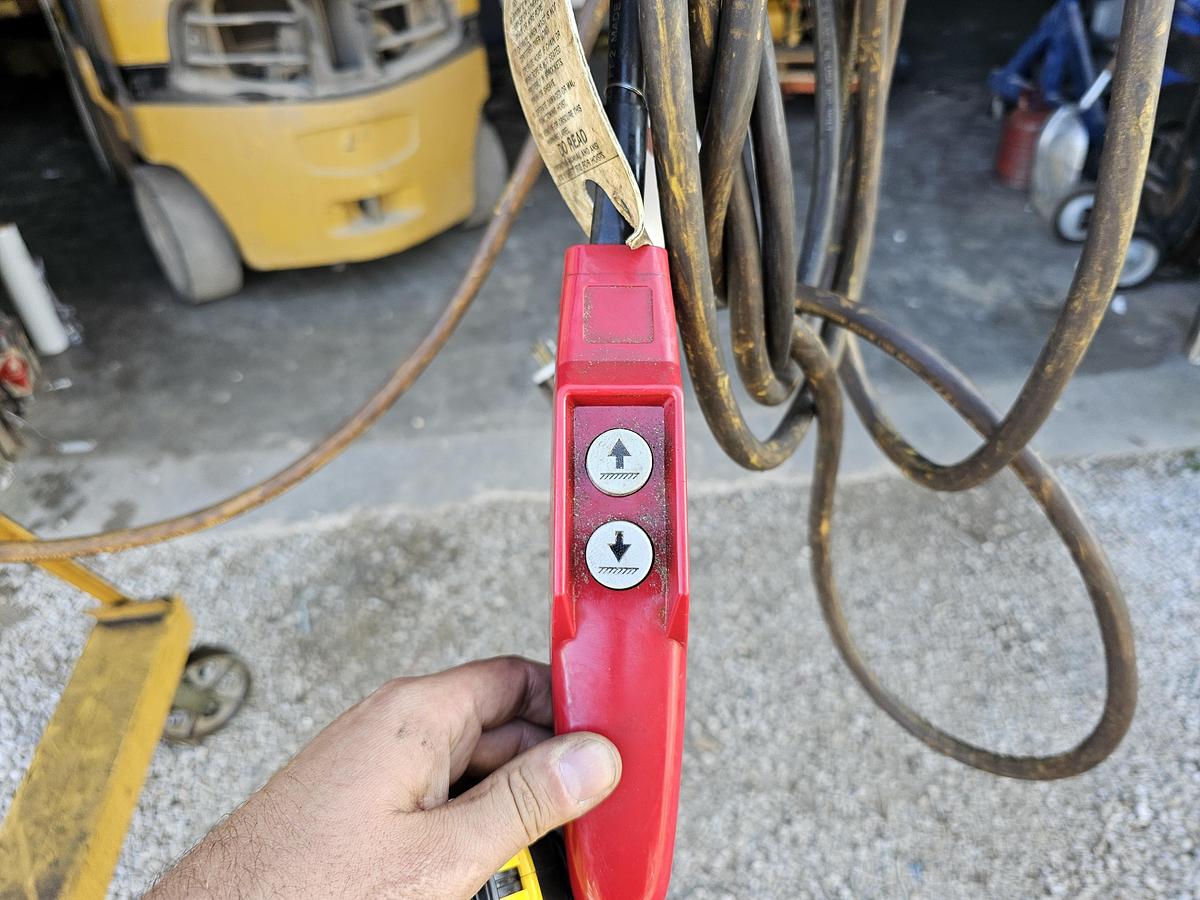 Used 2 Ton Contrx GCT2-8 Adjustable Height Gantry Crane 8' Span & Coffing Hoist 