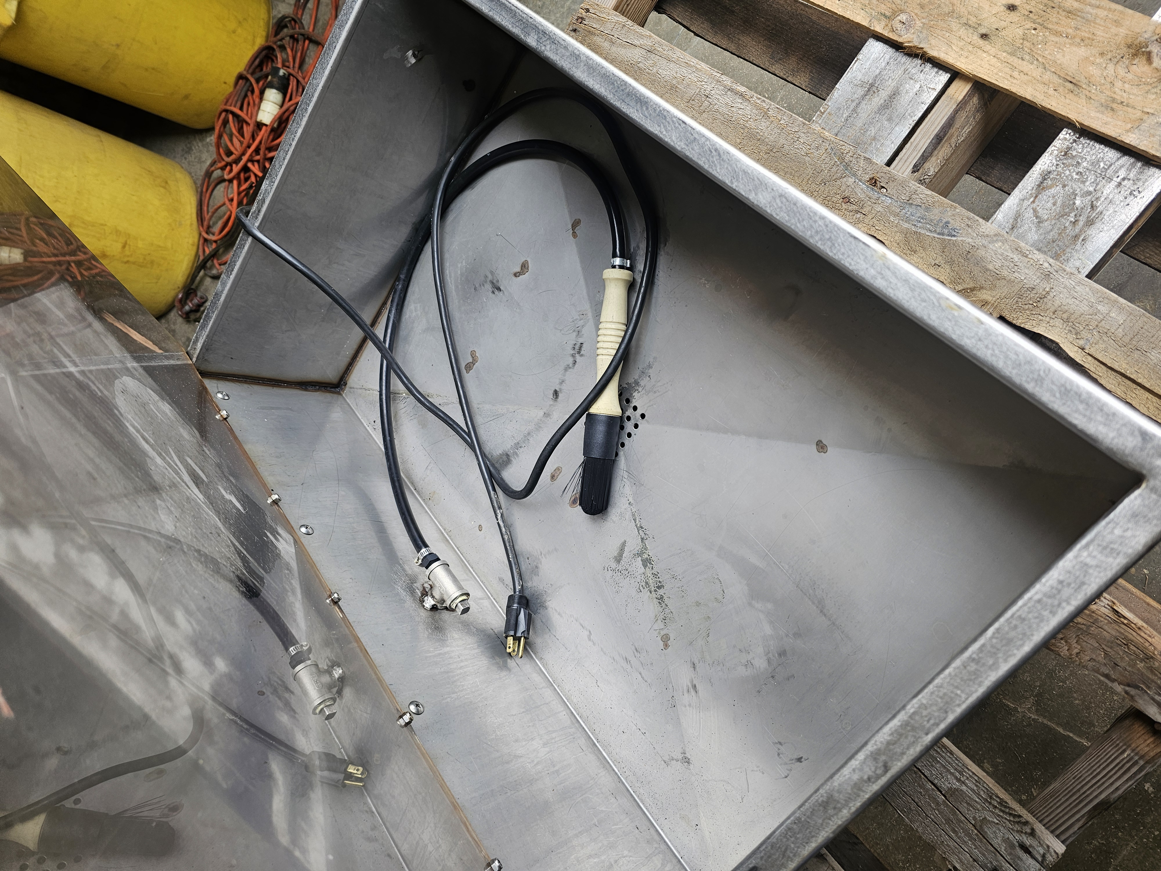 Used Build-All SSWH30MOD Stainless Heated Parts Washer Top (No Drum, Washer Only)