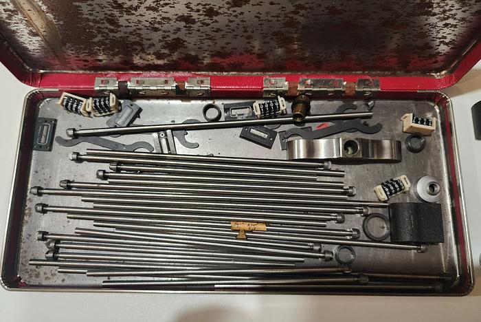 Used Starrett NO.446 Anvil & Mitutoyo .001'' Depth Micrometer Kit w/MISC Contents