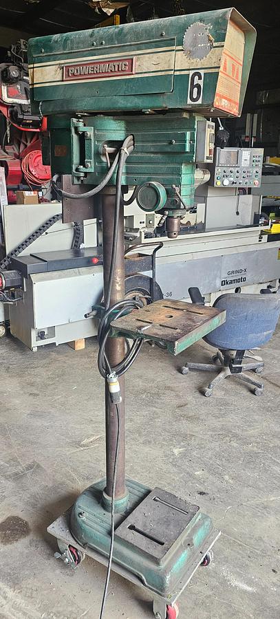 Used 15" Powermatic 1150 Pedestal Mounted Drill Press 110/120-208V, 1 ph 