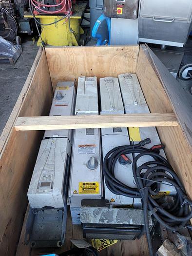 Used Gorbel 250lb Capacity Free Standing Bag Lifting Crane System