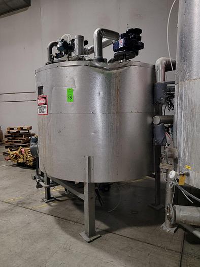 Used SST SacMaster 2 Ton Bulk Bag Discharging System w/Mixing & Storage Tank