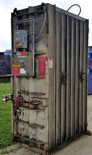 Used Accurate Industries Vertical Hydraulic Downacting Cardboard Baler