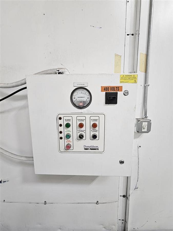 Used 28,000 CFM Torit DWST 6-4 Downflo Workstation Booth 180" x 51" 96" Tall 