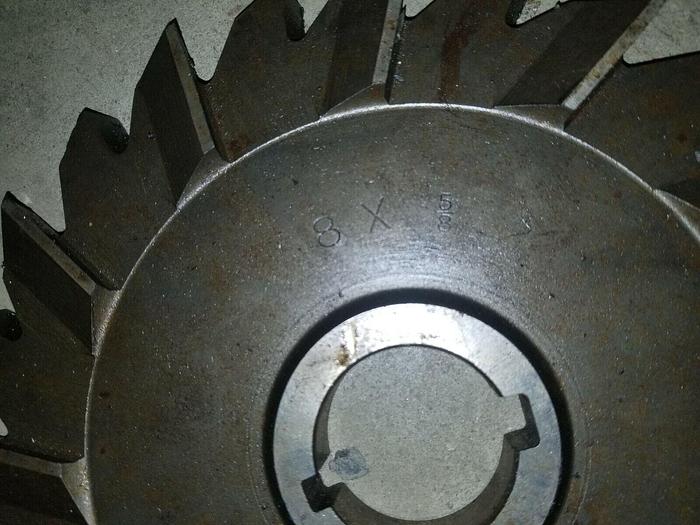 Used 1 1/2" B&S Tool Co & National Twist Drill Flat Slab Cutting Mills, 8'' x 5/8''T