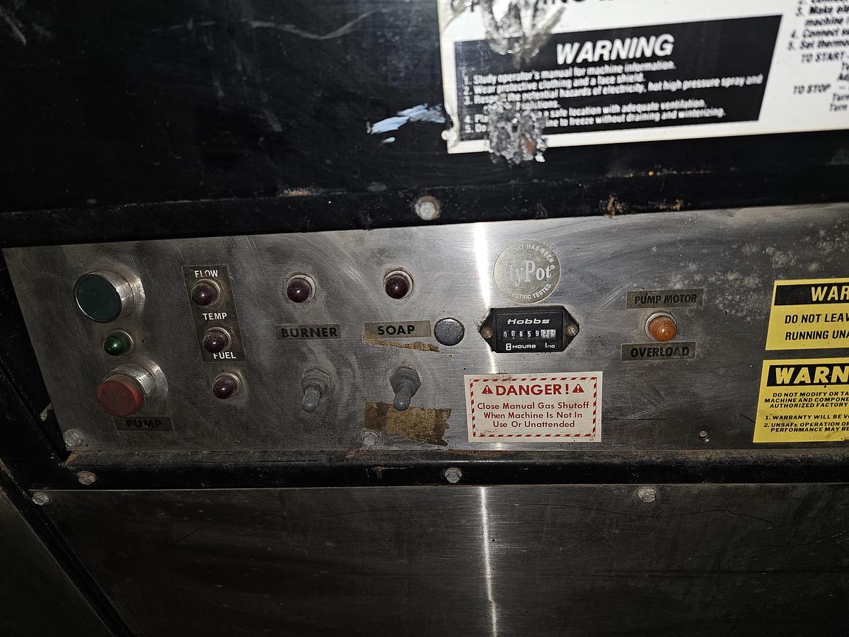 Used Power America Natural Gas 6.3 GPM Steam Pressure Washing w/Soap, Hose Coil & Wand 659 hr