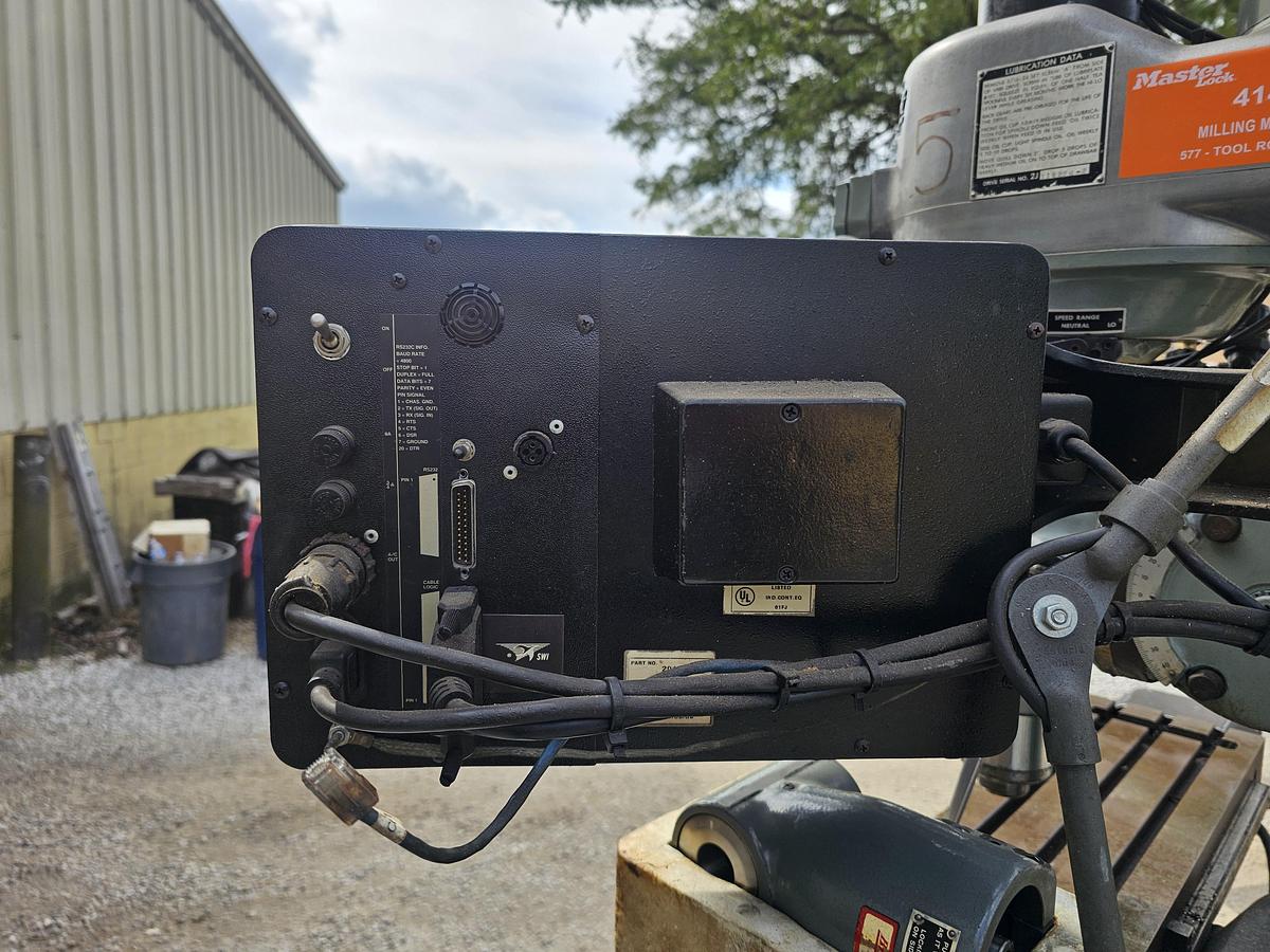 Used 2-Axis Bridgeport CNC Knee Mill Series I SWI Trak A.G.E. 2 Control Power Drawbar