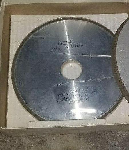 Radiac Diamond Grinding Wheel 7" Dia x 3/8" Wide x 1-1/4" Arbor Max RPM: 5175