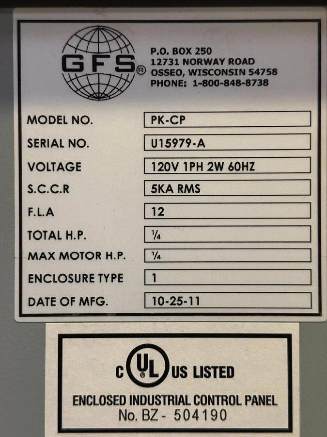 Used GFS CDG-1610PSB-30-S-CU-S Crossdraft Spray Booth 16' x 10' x 30' w/Mix Room & Air Makeup Unit