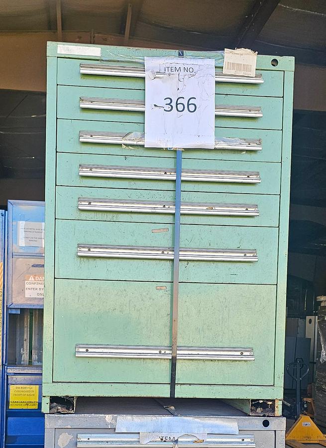 Used Stanley Vidmar 7 Drawer Modular Tooling Cabinet 30" x 27.5" x 44"