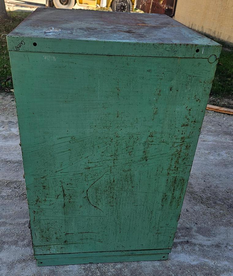 Used Stanley Vidmar 6 Drawer Modular Tooling Cabinet 30" x 27.5" x 44" Industrial Green