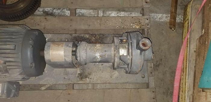 Used Worthington Model #: D814 Pump w/ Baldor Super E 7.5 Hp Motor