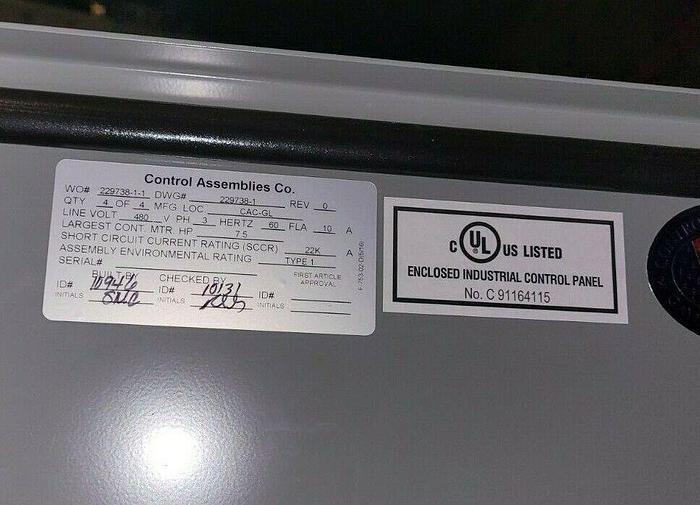 Donaldson Torit DWST4 Control Panel