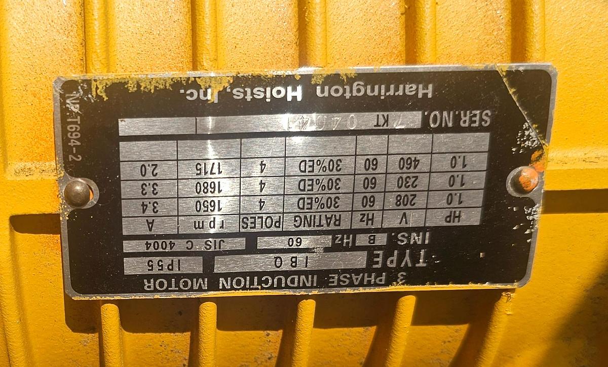 Used 5 Ton Crane Werks 45' x 120' Free Standing Overhead Bridge Crane & RM Hoist