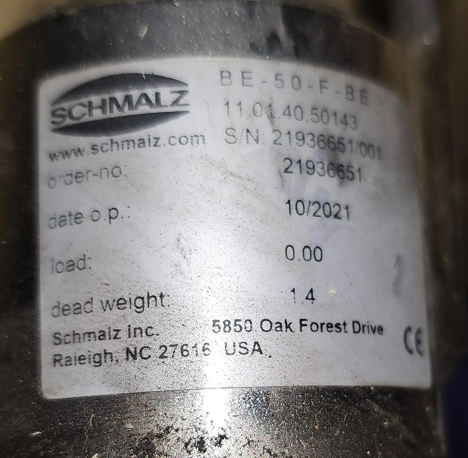 Used Gorbel 26' x 45' Twin-Bridge Freestanding Crane w/ (2) Schmalz JumboFlex 50 Vacuum Lifters (2021)