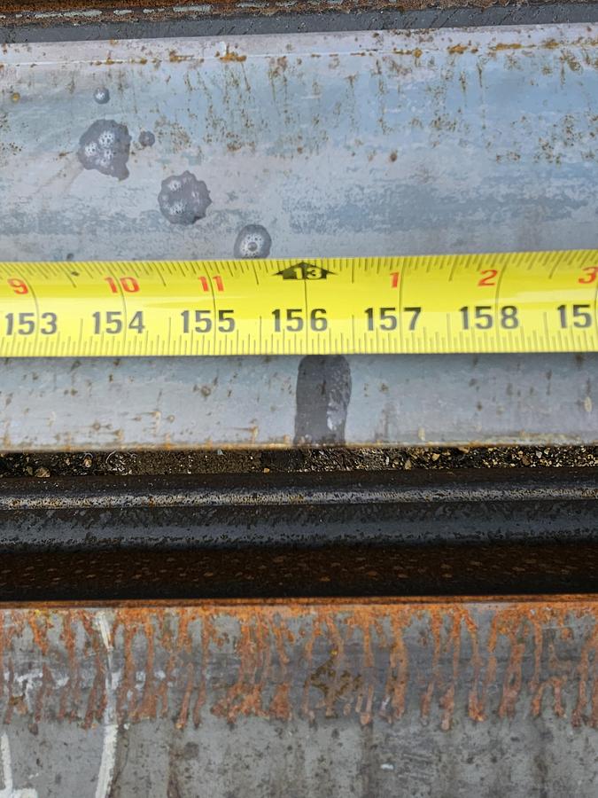 Used 2000# Shop Built 33' Span x 40' Runway Freestanding Bridge Crane & 1 Ton Hoist 