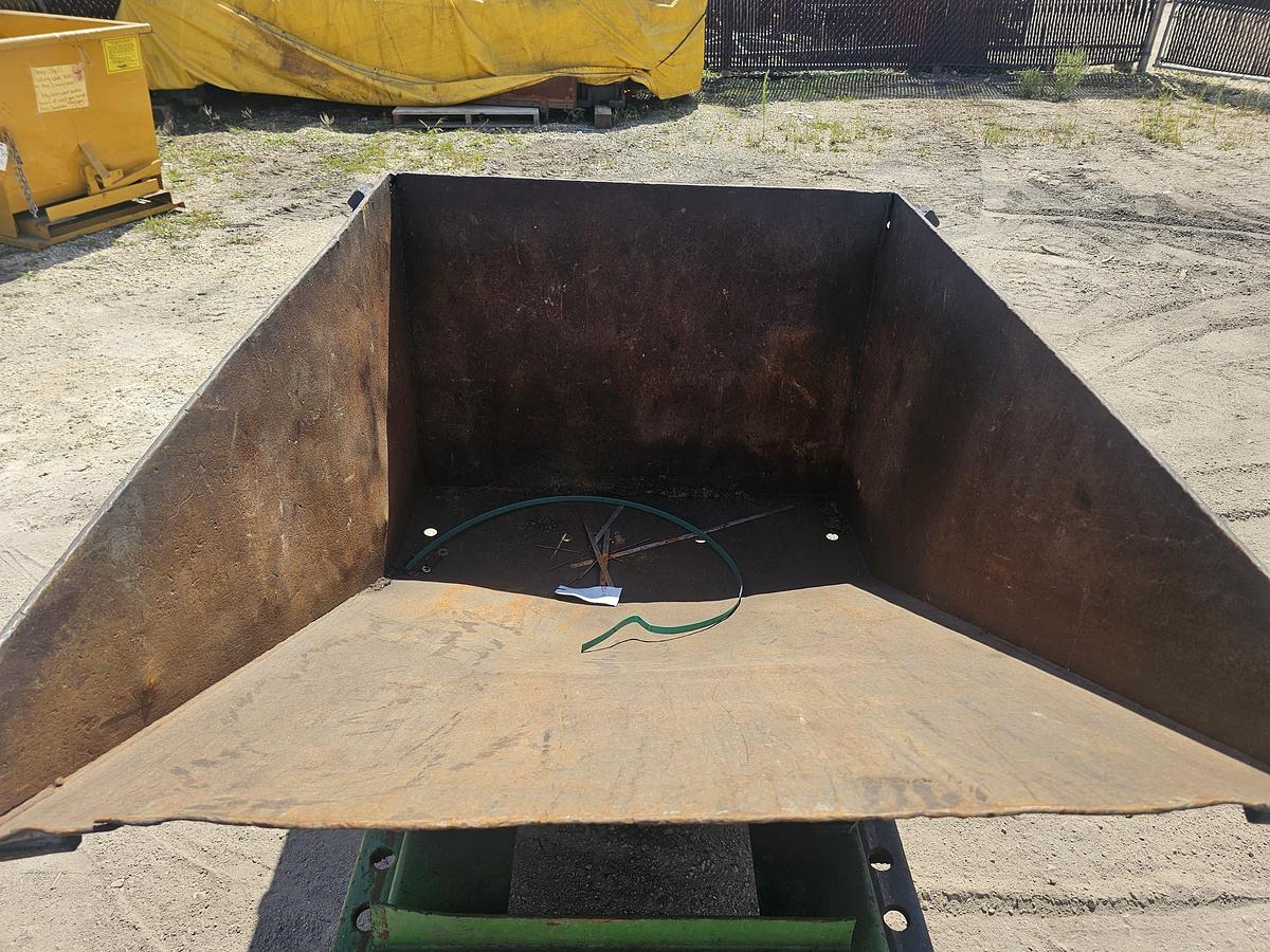 Used 1 Cu. Yard Castor Mounted Self Dumping Hopper 41" x 55" x 28" 