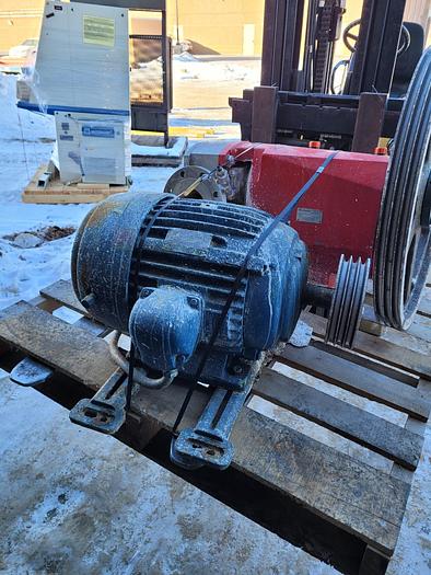 Used LobeFlo 317 SST Positive Displacment Rotary Lobe Pump SR/6/246/LS w/15 Hp Motor