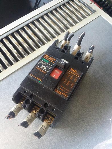 Used Fuji 50 AMP Earth Leakage Auto Breaker Model #EA53B