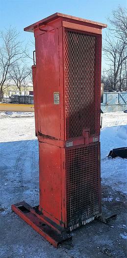 Used 5 Hp Vertical Hydraulic Safety Compactor for Crushing 5 & 35 Gallon Drums/Cans
