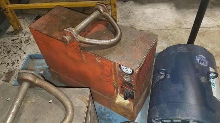 Used Power Grip 5,000# cap. lifting magnet Model#: L8-5G