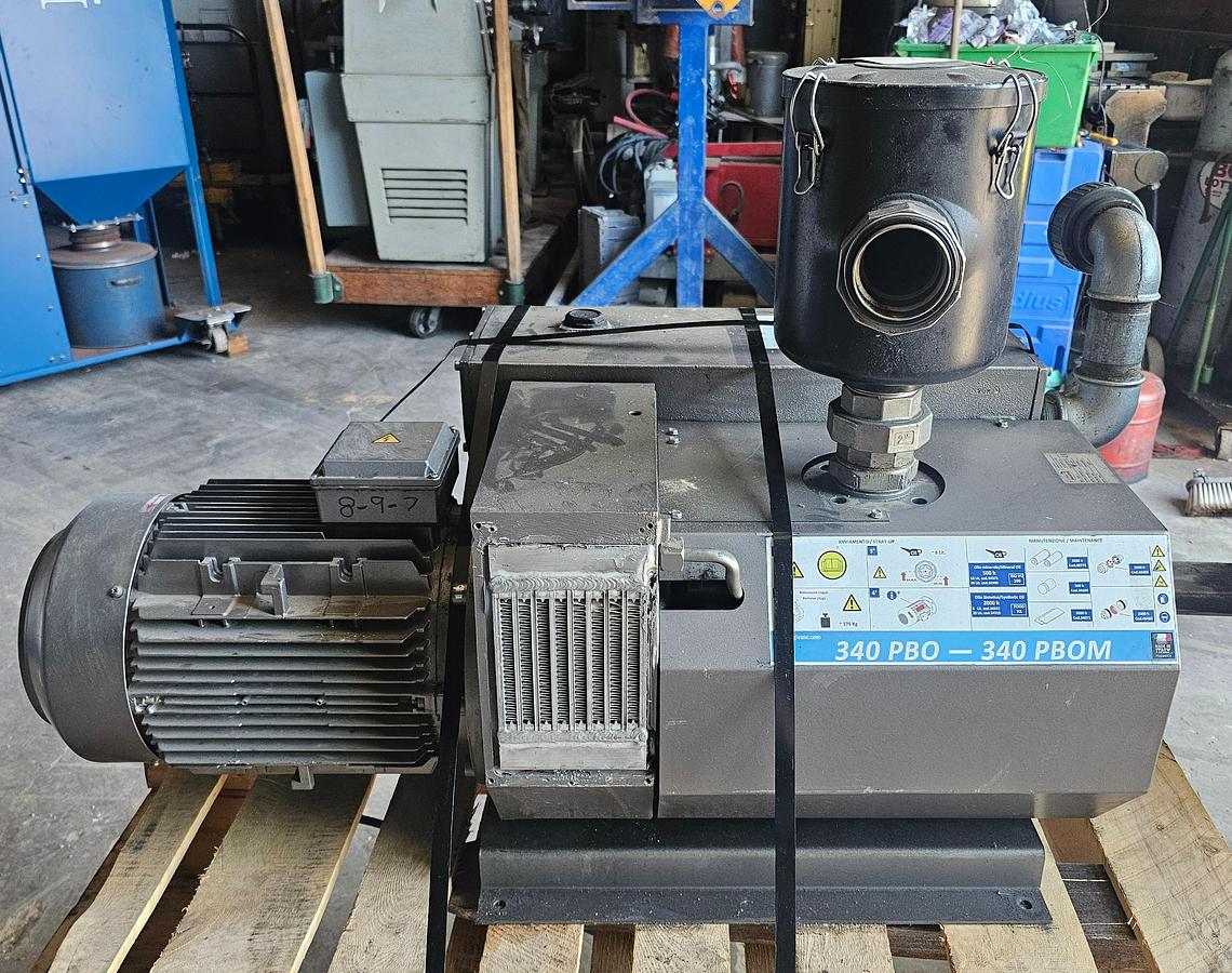 Used 340 m3/h General Bigiesse Rotary Vane Vacuum Pump 340 PBOM-MT