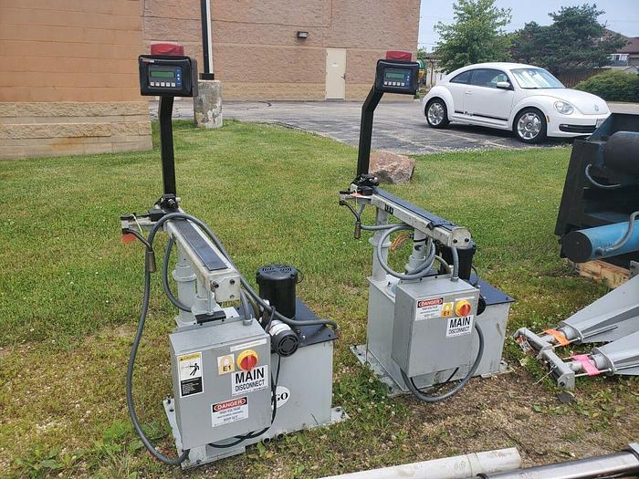 Used 12' Spego TURNAMIC 123 Hydraulic 3 Tube Barfeeder w/123Z65 Power Source & PLC Control