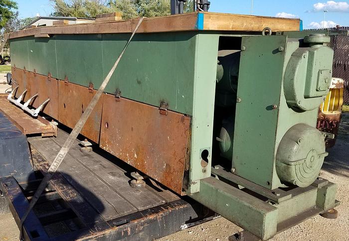 Used Almco #V32 – 32 Cubic Ft 120″ x 20″ x 24″ Vibratory Tub Finishing Machine A1 Liner