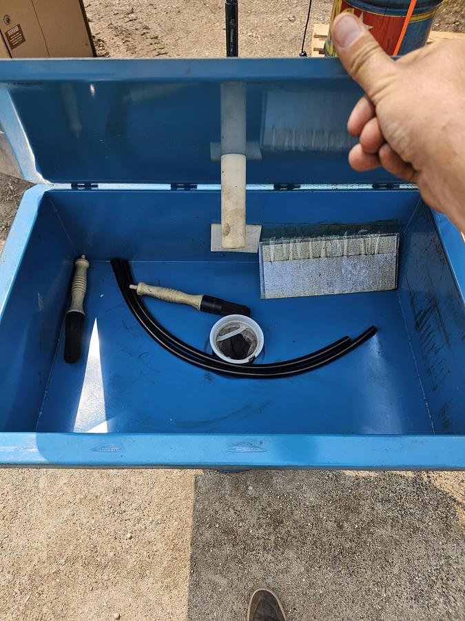 Used Build-All TKL16 14-Gal Drum-Mounted Solvent Parts Washer, 170 GPH, 120V