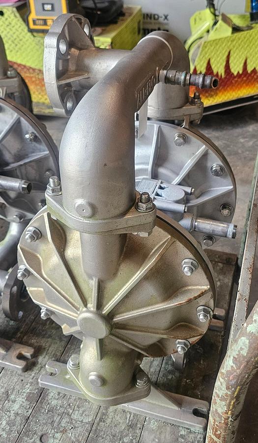 Used 2019 All-Flo A200 2" Stainless Steel Diaphragm Pump A200-CA3-SS3E-B70 (190 GPM)