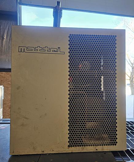 Used 25 Hp Mattei AC18-LX Rotary Screw Air Compressor & 100 CFM Mattei Air Dryer