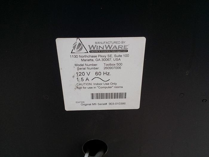 Used 2x Cribmaster Toolbox 510 & 500 Tool Inventory Management Dispensing System