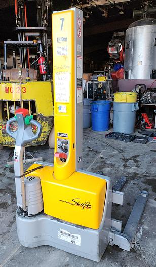 Used 2200# Jungheinrich/Multiton Single Stage "Swift" Series Stacker 24 Volt