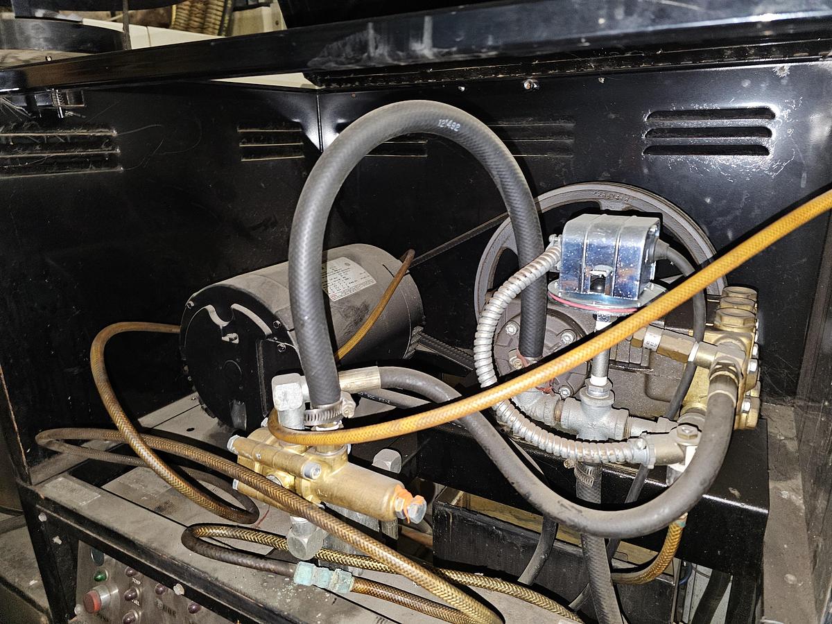 Used Power America Natural Gas 6.3 GPM Steam Pressure Washing w/Soap, Hose Coil & Wand 659 hr