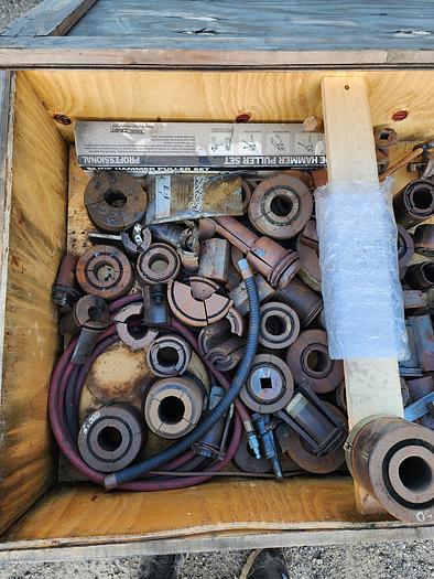 Used Hydraulic Pipe Expanding Machine w/Enerpac Pump & Cylinder Up To 7" Dies Included