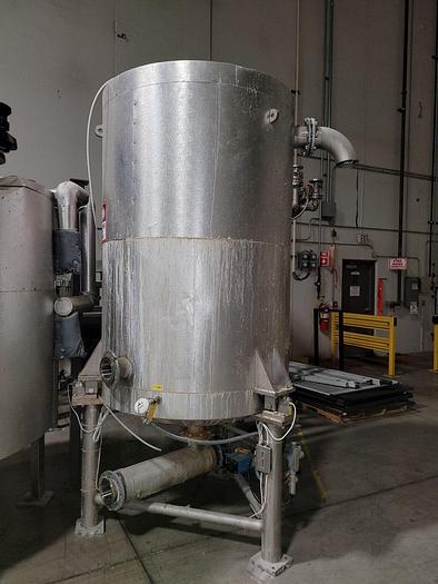 Used SST SacMaster 2 Ton Bulk Bag Discharging System w/Mixing & Storage Tank