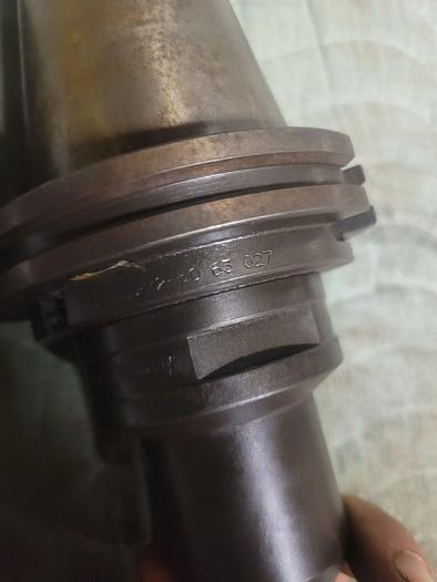 Used Sandvik Basic CAT50 Holder 390.272-50 63 027 & End Mill Adpt. A391.20-19 63 070