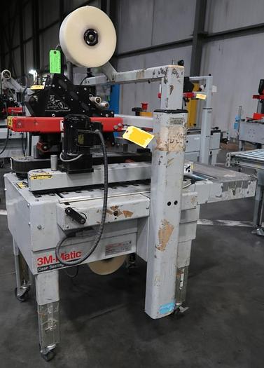 Used 3M-Matic 800-A3 Side Belt Adjustable Case Sealer Accu-Glide 3 Taping Head 