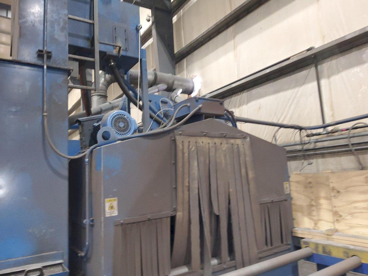 Used Pangborn ES-1921-109 Rotoblast | 4-Wheel (100HP) Pass-Thru Blaster & Dust Collector 