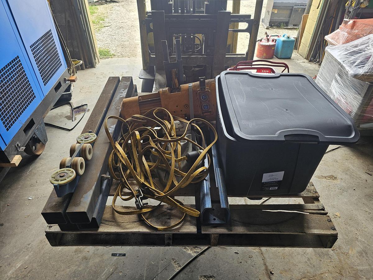 Used 4000 lb (2 Ton) 19.5' Span x 33' Runway Gorbel Freestanding Bridge Crane System & Hoist