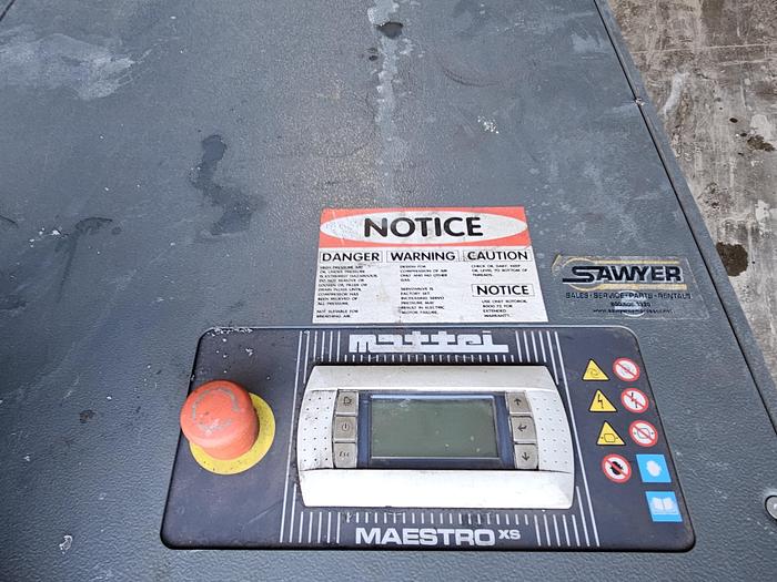 Used 25 Hp Mattei AC18-LX Rotary Screw Air Compressor & 100 CFM Mattei Air Dryer