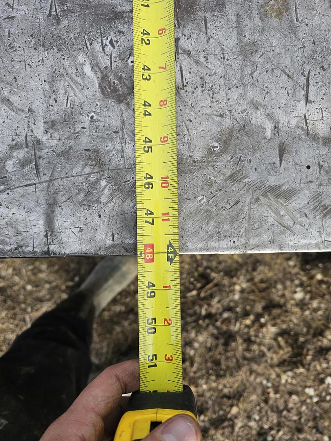 Used 144" x 48" Heavy-Duty Steel Fabrication Table | 1" Thick Top | 35" Height